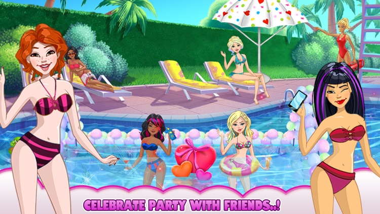 Amazing Princess Pool Party : Girls Crazy Party