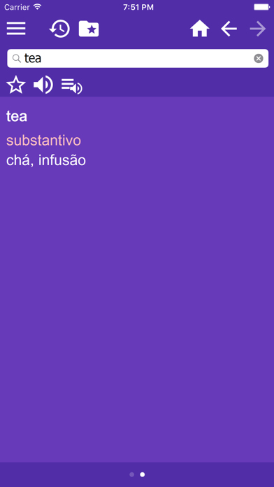 English Portuguese free dictionary screenshot 2