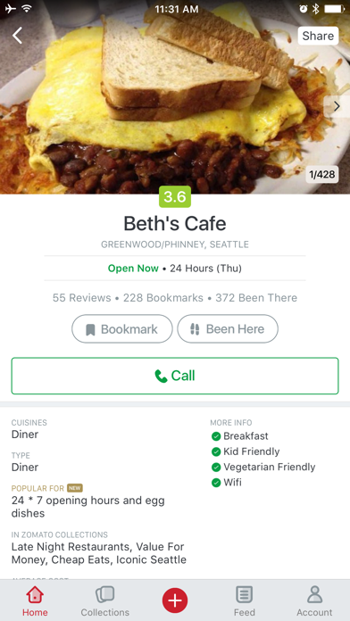 Screenshots of Urbanspoon - Restaurant & Food Reviews for iPhone
