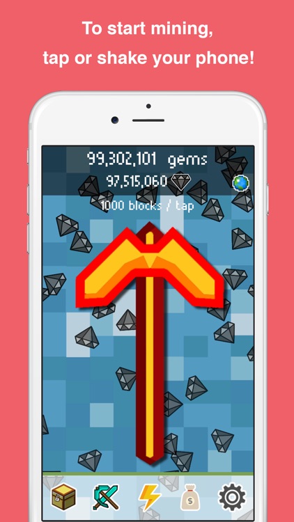 Clickcraft - Pickaxe Block Mining Clicker Game screenshot-0