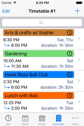 TimeTables & Calendars screenshot 4