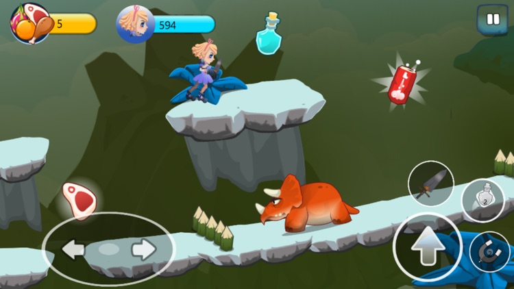 Dino World Adventure Dodge & Fight Game for Kids screenshot-4