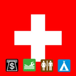 Leisuremap Switzerland, Camping, Golf, Swimming, Car parks, and more