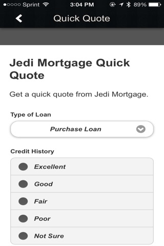 Jedi Mortgage screenshot 2