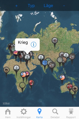 AMZO: a global map based system for reporting aliens, monsters, zombies and other interesting news and events screenshot 3