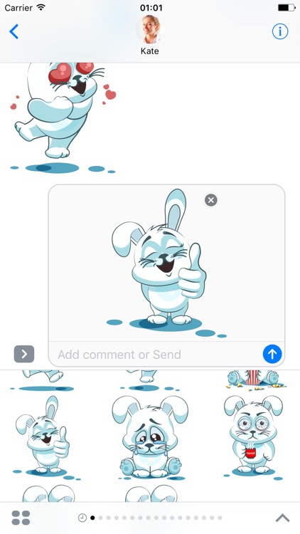 White Leveret - Stickers for iMessage