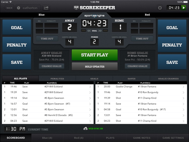 SportsEngine Hockey Scorekeeper