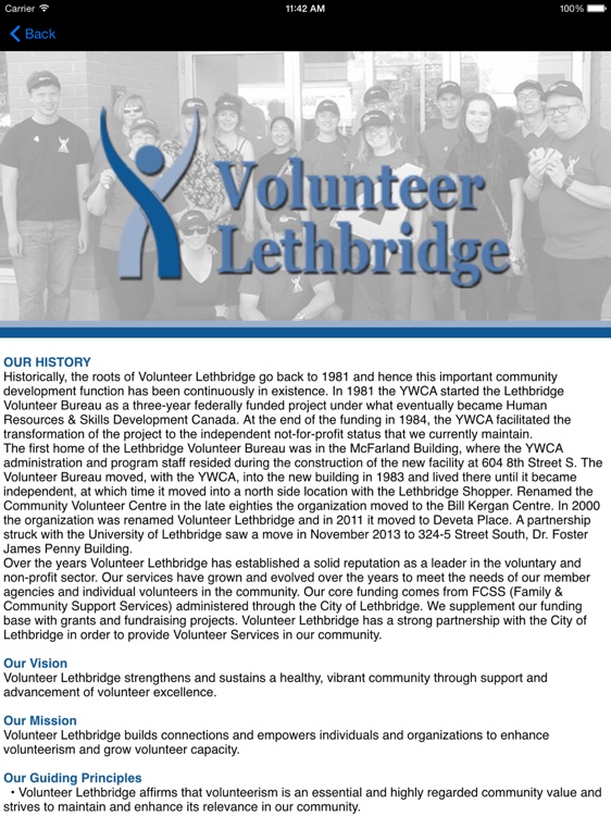 Volunteer Leth. Agency Connect HD screenshot-3