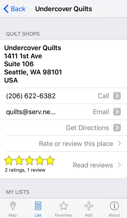 Quilt Shop Locator