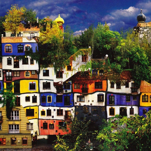 Hundertwasser Architecture Wallpapers HD: Quotes Backgrounds with Art Pictures icon