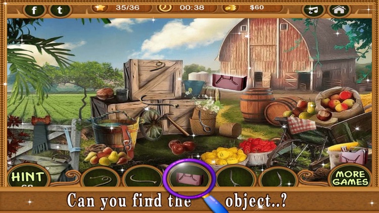 The Cottage Farm  - Hidden Objects game for kids and adults