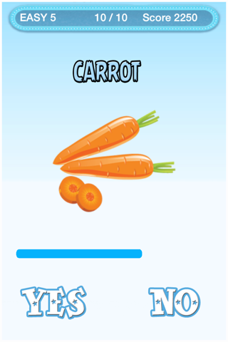 Yes Or No Quiz Game For Kids - Vegetables No Ads screenshot 4