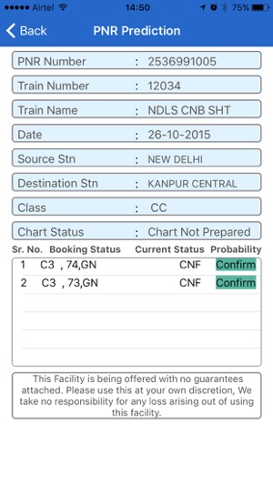 PNR Confirmation Status(圖3)-速報App