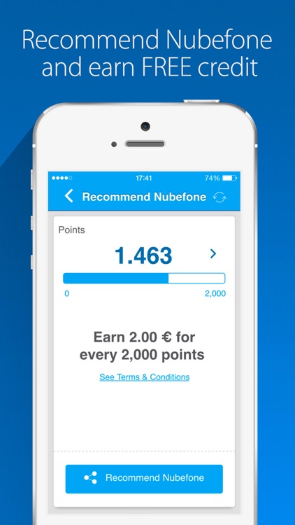 Nubefone: Low-cost international and local calls screenshot-3