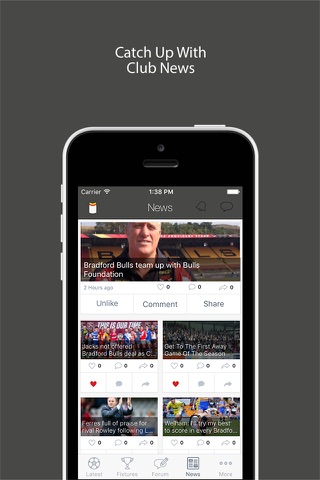 Fan App for Bradford Bulls screenshot 3