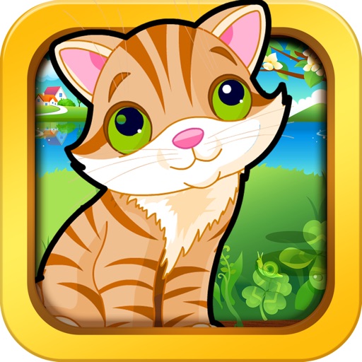 Kittens and Cats games for kids, toddlers and preschoolers - jigsaw and other piece matching games Icon