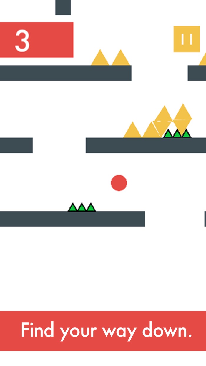 Descent Ball Pop Fall  Drop Endless Rollercoaster Arcade Game