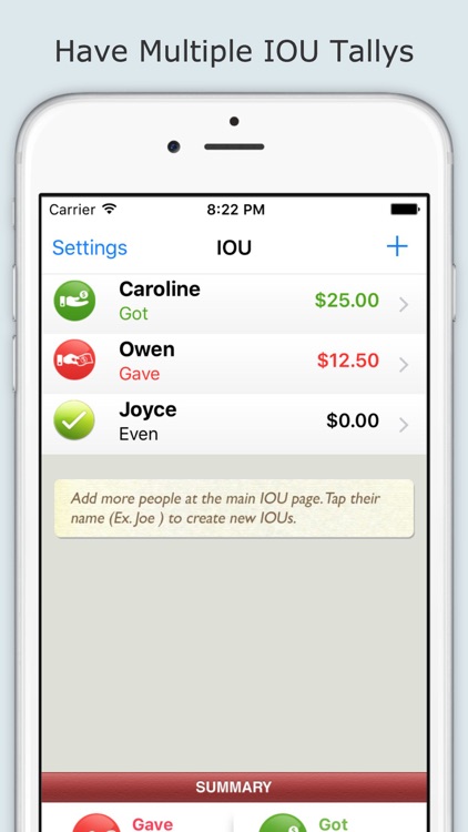 IOU (I Owe You)- Track Money screenshot-3