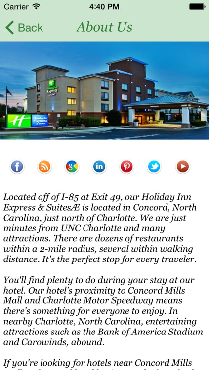 Holiday Inn Express & Suites Charlotte Concord