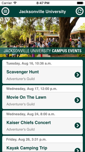 Jacksonville University Events(圖2)-速報App