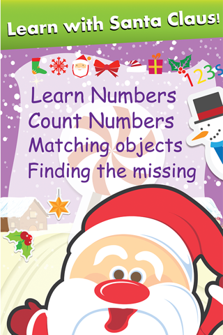 Pre k Math Smart Kids - Christmas Numbers Games screenshot 2