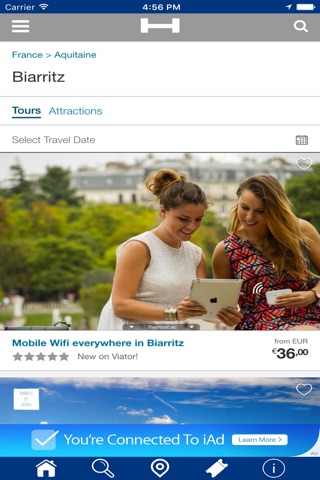 Biarritz Hotels + Compare and Booking Hotel for Tonight with map and travel tour screenshot 2
