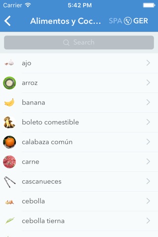 Visual Dictionary — Deutsch – Spanisch Bildwörterbuch mit Übersetzung und Aussprache screenshot 4