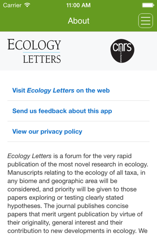 Ecology Letters screenshot 4