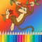 Coloring pages book for kids is game full of animals