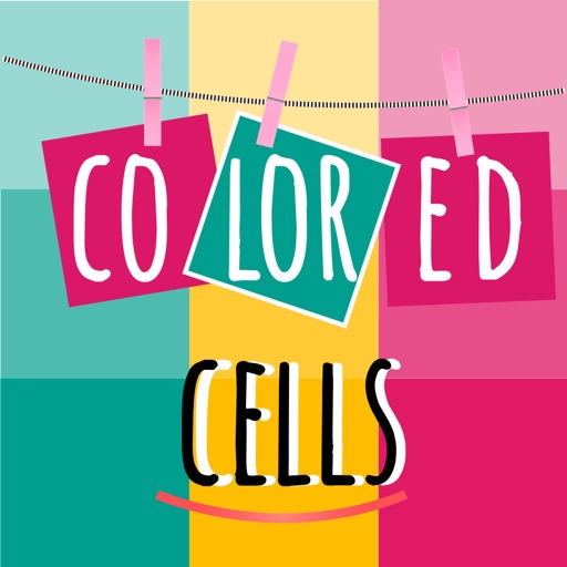 Colored Cells: Magic lines Icon