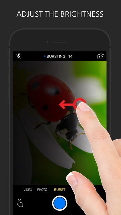 Touch Camera - Fast Recording and Burst screenshot 3