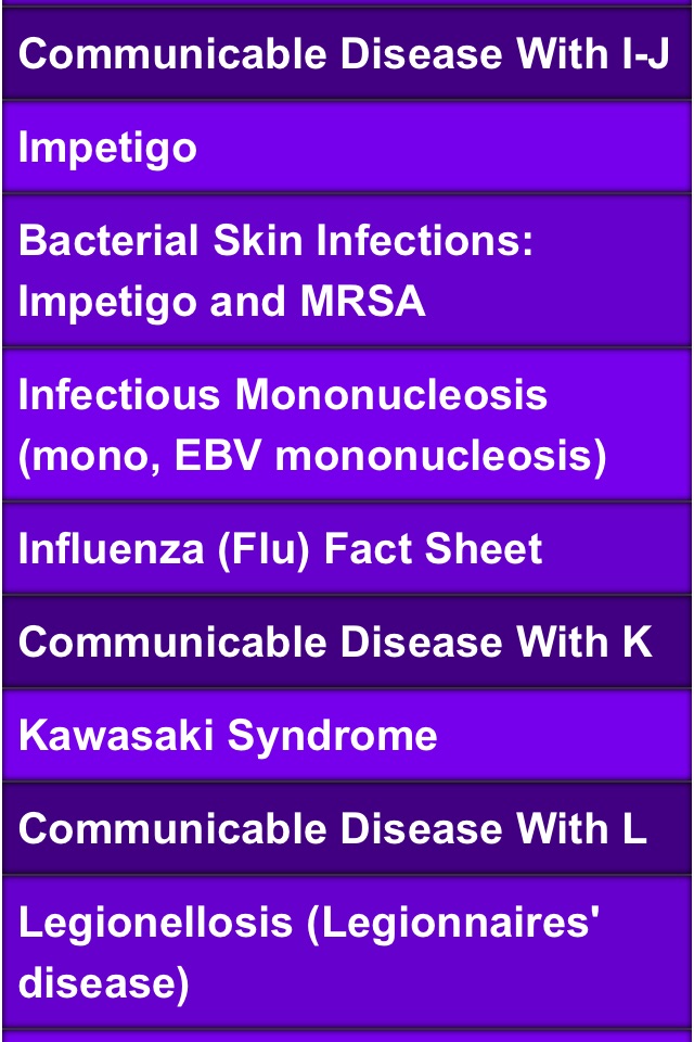 communicable diseases screenshot 3