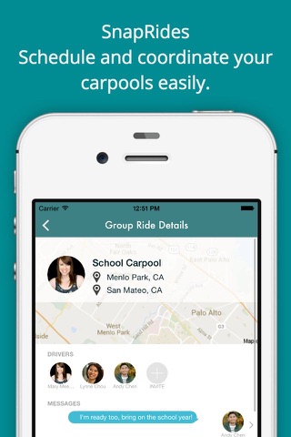 SnapRides - carpool & ride-sharing coordination screenshot 3