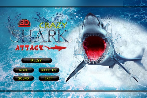 Crazy Shark Attack 3D - A hungry shark simulator screenshot 2