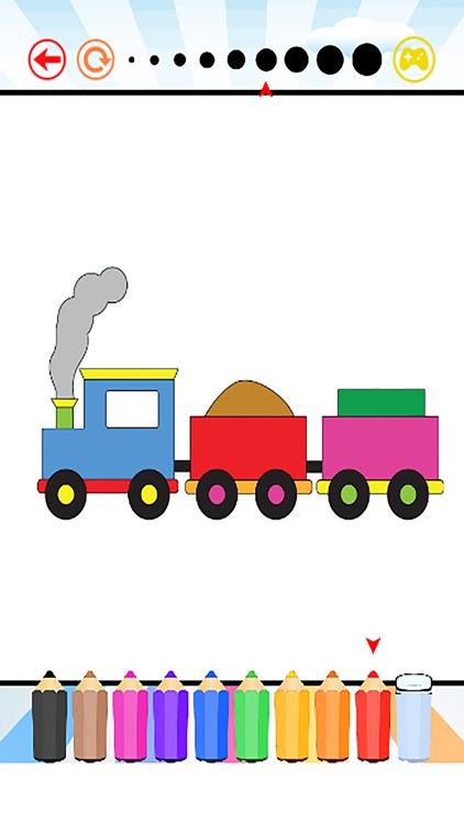 My Vehicles Coloring Pages for Kids : All in 1 Painting Learning Games for Kindergarteners Free screenshot-3