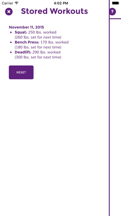 Workout Calc - Starting Strength Weight Lifting Warmup Calculator screenshot-3