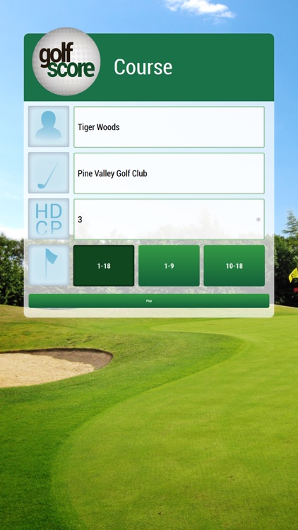 Golf Score