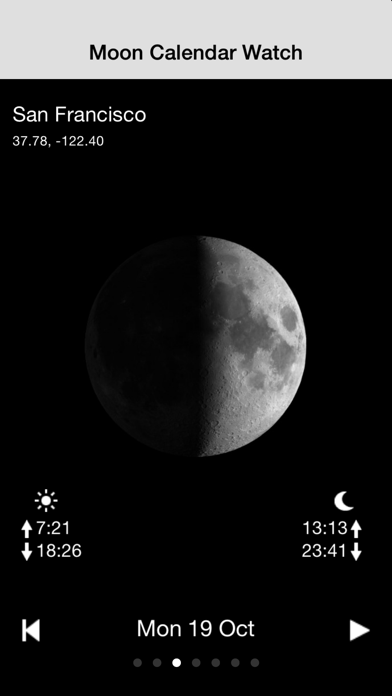 Moon Calendar Watch Screenshot 2