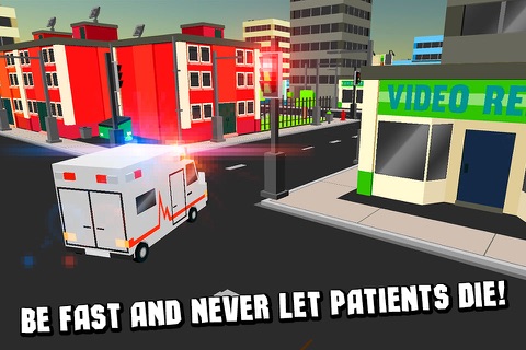 Cube Emergency Simulator: Ambulance Driver screenshot 4