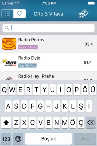 Radio Player Czech Republic  (Česká republika rádio, čeština, Česko, Český) screenshot 3