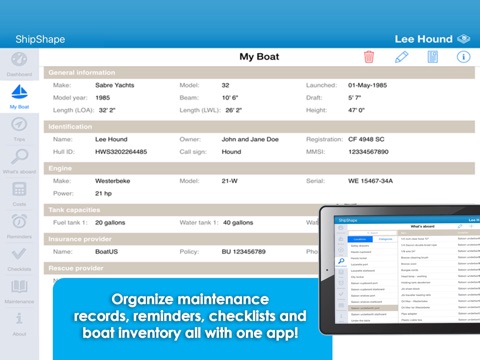 ShipShape - Boat management screenshot 3