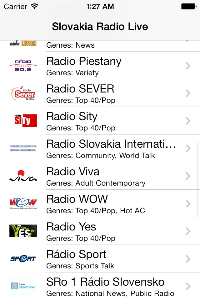 Slovakia Radio Live Player (Slovak / Slovensko) screenshot 2