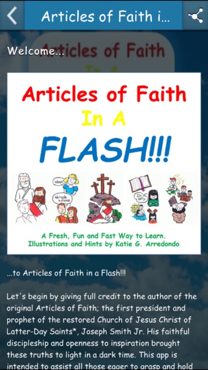 Articles of Faith in a Flash!