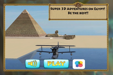 3D Flight Sphinx and Pyramid of Cheops Simulation screenshot 3