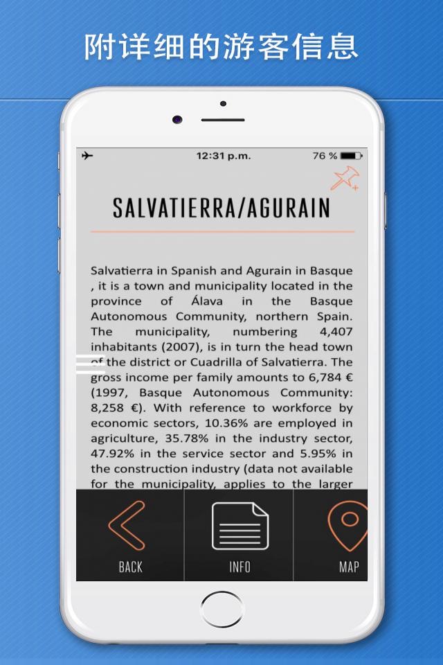 Basque Country Travel Guide and Offline Map screenshot 3