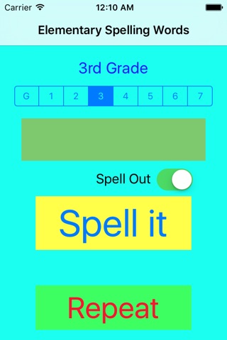 Elementary Spelling Words 2015 Practice for contest or Conduct competition screenshot 2