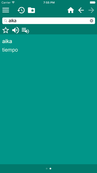 Spanish Finnish dictionary screenshot 4