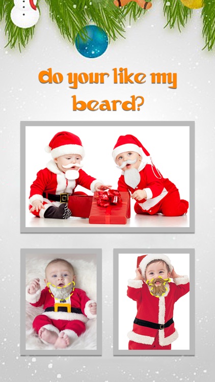 Christmas Moustache Booth Pro - Sticker Photo Editor to Grow Santa Claus Beard over Yr Face screenshot-3