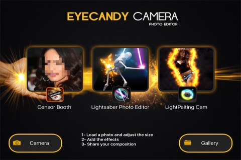 Effects Cam EyeCandy Camera Photo Editor Free screenshot 2