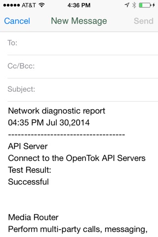 OpenTok Connectivity Doctor screenshot 3